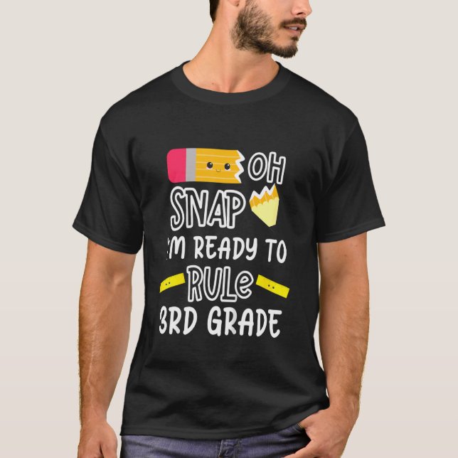 Kids 3rd Grade Back To School Girls Boys Kids Firs T-Shirt (Front)