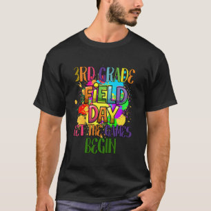 Kids 3rd Grade Field Day 2022 Let The Games Begin  T-Shirt