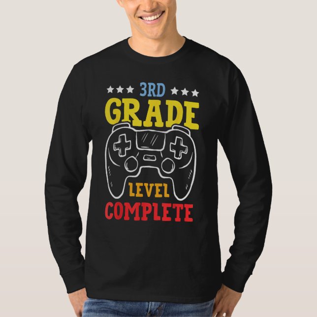 Kids 3rd Grade Level Complete Last Day Of School G T-Shirt (Front)
