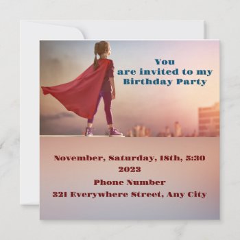 Kid's 4 Invitation by GKDStore at Zazzle