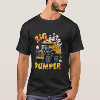 Kids 4 Year Old Birthday Big Dumper Trucking Const T-Shirt