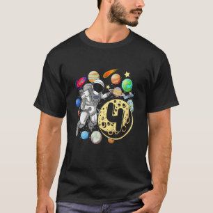 Kids 4 Years Old Birthday Boy Astronaut 4th Birt T-Shirt