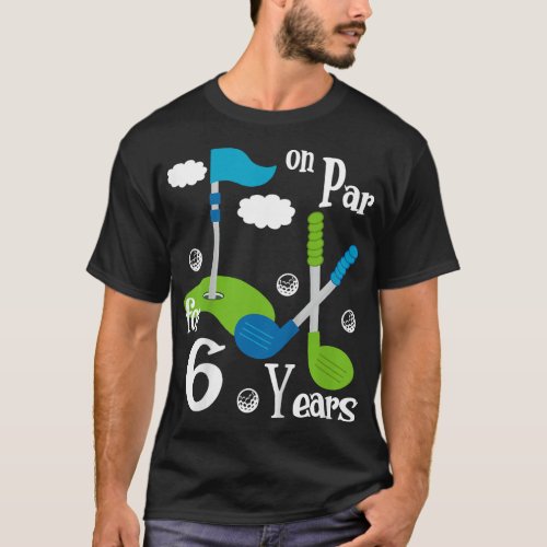 Kids 4th Birthday Golfer Boy Four Year Old Golf Pl T_Shirt