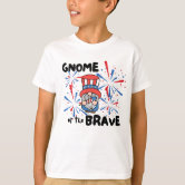 Boy's Patriotic 4th July T-Shirt Yankee Doodle Dude 3/4 Sleeve