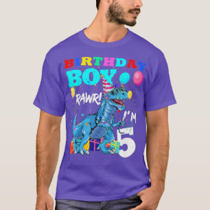 Kids 5 Year Old Gift 5th Birthday Boy 5th Birthday T-Shirt