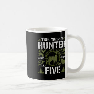 Kids 5 Year Old Hunting Birthday Party Duck Deer H Coffee Mug