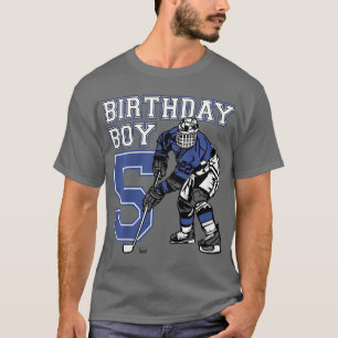 Kids 5 Year Old Ice Hockey Themed Birthday Party 5 T-Shirt