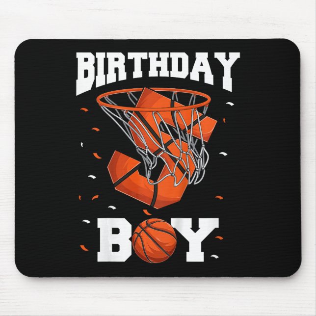 Kids 5th Birthday Basketball  Kids Mouse Pad (Front)