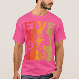 Kids 5th Birthday Boys 5 Year Old Five BMX Bike ra T-Shirt