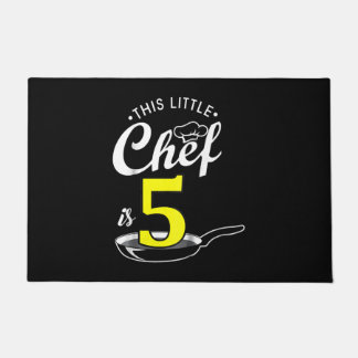 Kids 5th birthday gift | Cook 5 year old Doormat