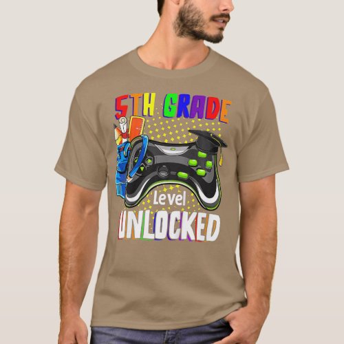 Kids 5th Grade Level Unlocked Video Game Back To S T_Shirt