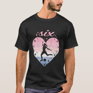 Kids 6 Year Old Cute Soccer Birthday Girl 6Th B-Da T-Shirt