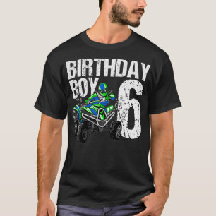 Kids 6 Year Old Quad Birthday Party Theme ATV 4 Wh T-Shirt