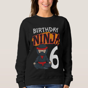 Kids 6th Anniversary Ninja Martial Art Sweatshirt