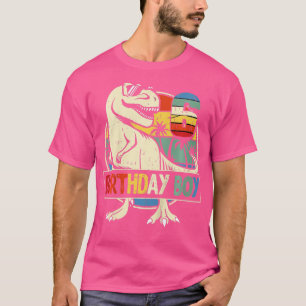 Kids 6th Birthday Boy Dino  Rex Dinosaur Boys Matc T-Shirt