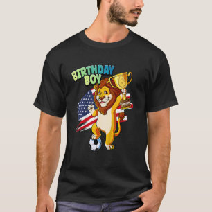 Kids 6th Birthday Boy Soccer 6 Years Old T-Shirt