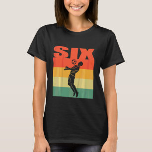 Kids 6th Birthday For Boys Girl 6 Year Old Footbal T-Shirt