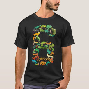 Kids 6th Birthday Reptiles Lizards Theme 6 Year Ol T-Shirt