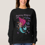 Kids 6th Grade Mermaid Making Magical Waves Kids G Sweatshirt
