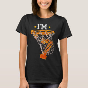 Kids 7th Birthday Bysketbyll I'm 7 Boy Girl 6th Bi T-Shirt