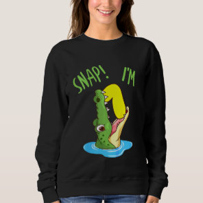 Kids 7th Birthday Crocodile Alligator 7 Years Old  Sweatshirt