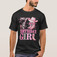 Kids 7th Birthday Girl Rodeo Western Cowgirl Birth