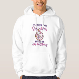 Kids 7th Donut Birthday Party Unicorn Seven Year O Hoodie