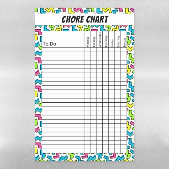 Magnetic Dry Erase Chore Chart