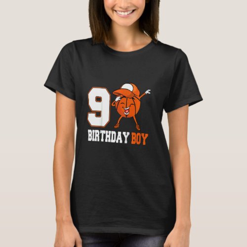 Kids 8 Year Old  Dabbing Basketball 8th Birthday B T_Shirt