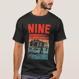 Kids 9 Year Old 9th Birthday Boy Firefighter Fire T-Shirt