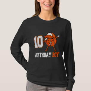 Kids 9 Year Old  Dabbing Basketball 9th Birthday B T-Shirt