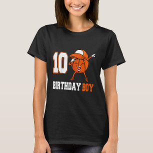 Kids 9 Year Old  Dabbing Basketball 9th Birthday B T-Shirt