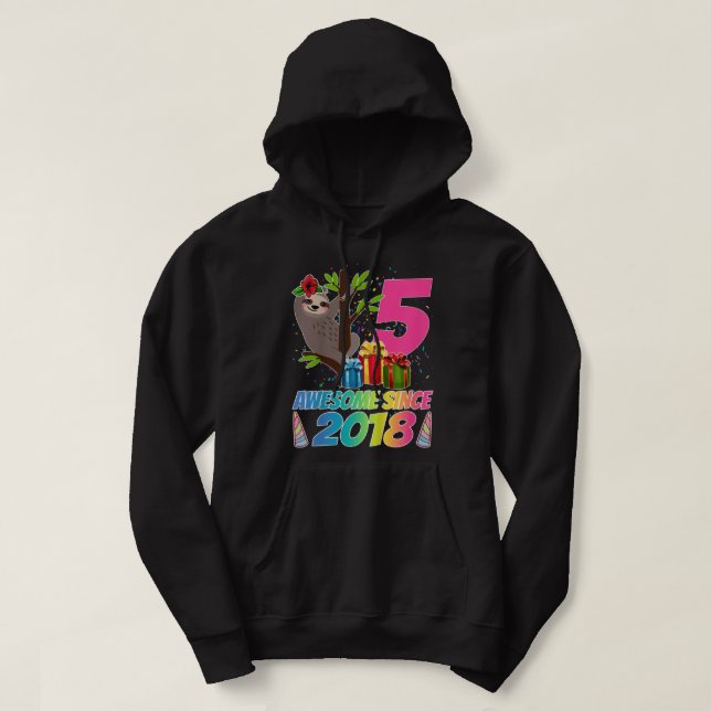 Kids 9 Year Old Gifts Girls Teens Unicorn Narwhal  Hoodie (Design Front)