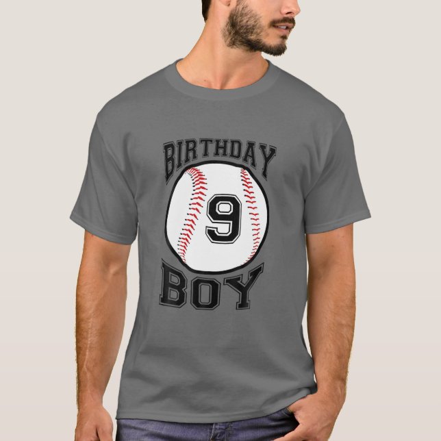 Kids 9Th Birthday 2012 Baseball Boys Nine 9 Ninth T-Shirt (Front)