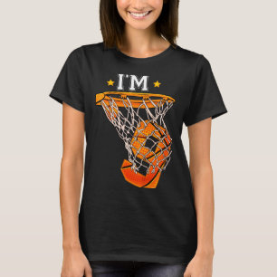 Kids 9th birthday basketball 9 boy girl 6th b t T-Shirt