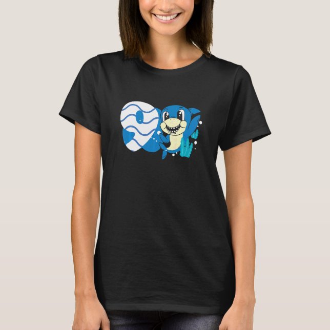 Kids 9th Birthday Boys Shark 9 years Old Ocean Sha T-Shirt (Front)