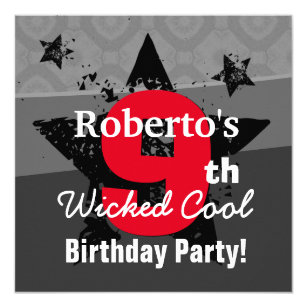 9 Year Old Invitations | Zazzle