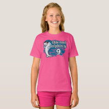 Kid's 9th Birthday This Cool Dolphin is Nine