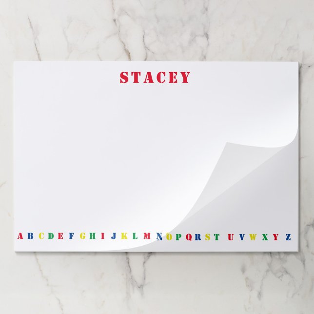 Kids' ABC Large Tearaway Paper Pad (Creator Uploaded)