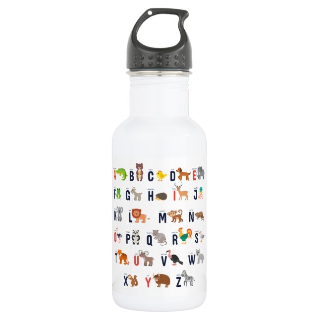 Kid's ABC Waterbottle Water Bottle (Front)