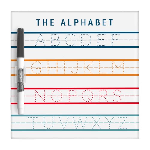 Kids ABCs Alphabet Tracing Writing Practice Chart Dry Erase Board
