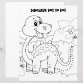Kids Activity Dinosaur Dot To Dot By Alphabet (Front/Back)