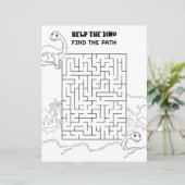 Kids Activity Long Neck Dinosaur Maze Fun Puzzle (Standing Front)