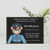 Kids/Adult Policeman Invitations (Standing Front)