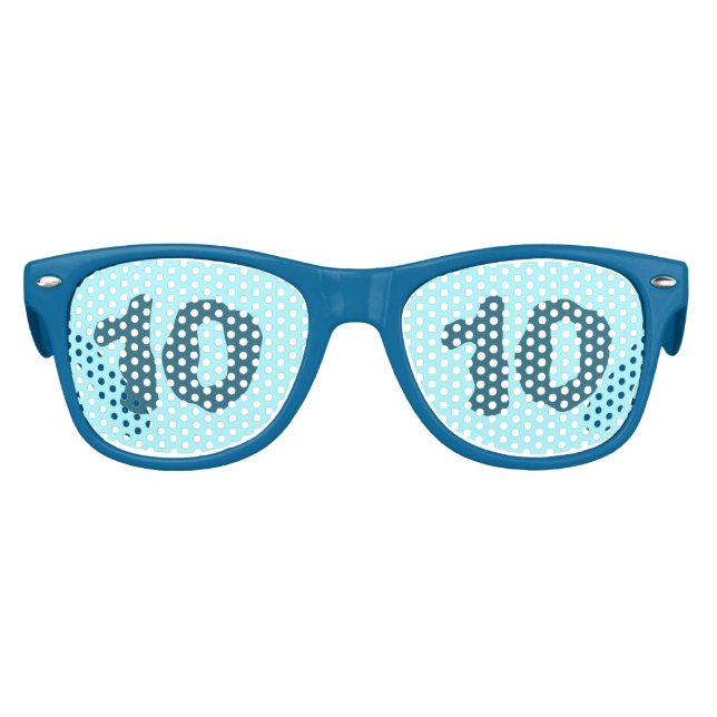 Kids Age Birthday Party Sunglasses (Front)