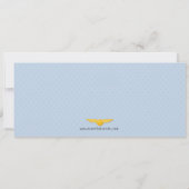Kids Airline Ticket Birthday Party Invitation (Back)