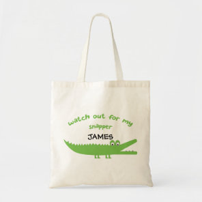 Kids Alligator Personalized Tote Bag
