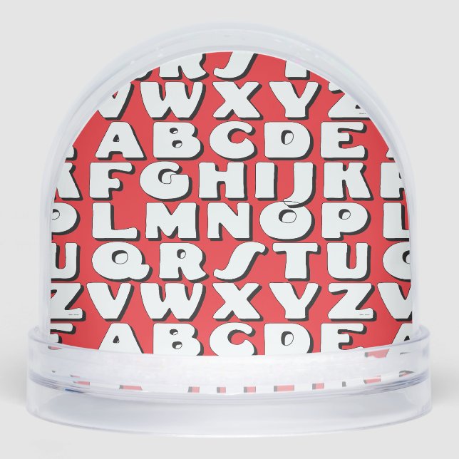 Kids Alphabet  Snow Globe (Front)