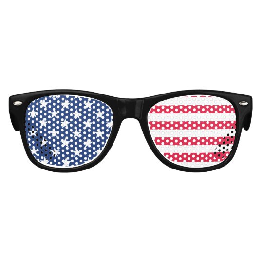 Kids American Flag Patriotic Stars and Stripes USA Kids Sunglasses ...