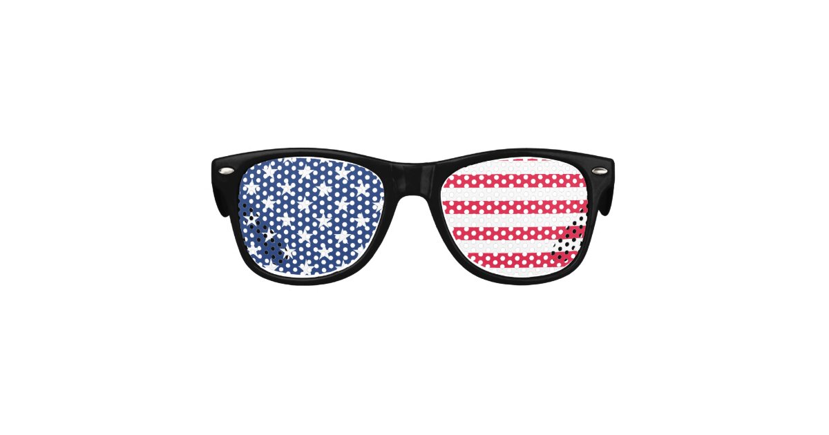 Kids American Flag Patriotic Stars and Stripes USA Kids Sunglasses | Zazzle